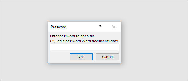 supprimer le mot de passe de Word