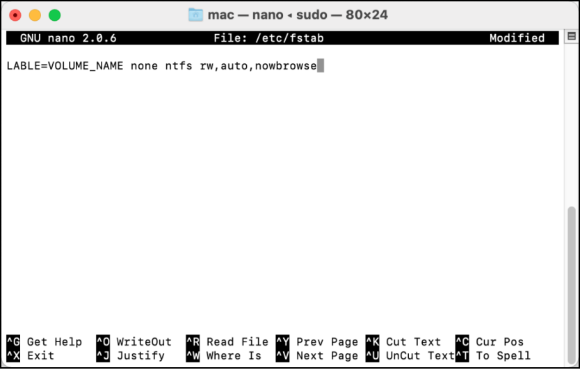 commande de terminal